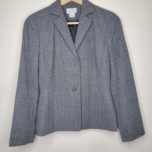 LOFT 100% Wool Gray Blazer, Size 2P